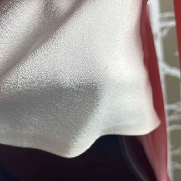 Missoni NEW Silk Jersey Open Back Tie Back Long Sleeve Top S Peach Ivory - Picture 8 of 14